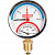 Термоманометр радиальный ROMMER с запорным клапаном 80 мм, 1/2", 4 бар